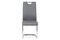 Moderní jídelní židle Autronic Jídelní židle koženka šedá / chrom (DCL-418 GREY) (5)