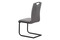 Moderní jídelní židle Autronic Jídelní židle - šedá látka, kovová podnož, černý matný lak (DCL-612 GREY2) (1)
