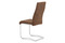 Moderní jídelní židle Autronic Jídelní židle, látka &quot;COWBOY&quot; hnědá, chrom (DCH-451 BR3) (1)