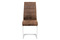 Moderní jídelní židle Autronic Jídelní židle, látka &quot;COWBOY&quot; hnědá, chrom (DCH-451 BR3) (3)