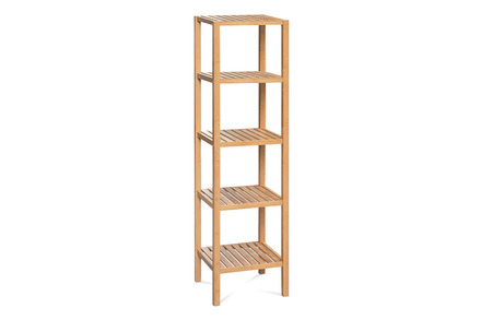 Regál Autronic Regál, 5 polic, lakovaný bambus (DR-011-3)