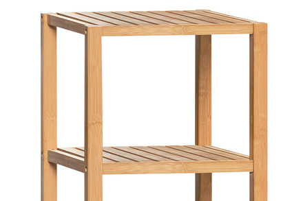 Regál Autronic Regál, 5 polic, lakovaný bambus (DR-011-3) (1)