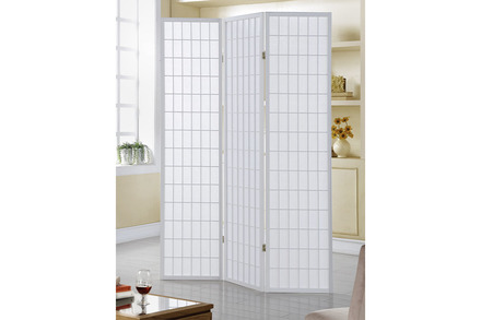 Paraván Autronic Paraván 3dílný - bílá (EF-805 WT) (1)