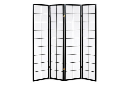 Paraván Autronic Paraván 4dílný, černá (EF-806 BK)