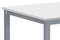 Moderní jídelní stůl Autronic Jídelní stůl 110x70 cm, MDF bílá / šedý lak (GDT-202 WT) (1)