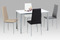 Moderní jídelní stůl Autronic Jídelní stůl 110x70 cm, MDF bílá / šedý lak (GDT-202 WT) (2)