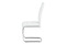 Moderní jídelní židle Autronic Jídelní židle, bílá ekokůže, černé prošití, kov chrom (HC-481 WT) (1)