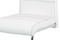 Moderní jídelní židle Autronic Jídelní židle, bílá ekokůže, černé prošití, kov chrom (HC-481 WT) (4)