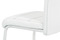 Moderní jídelní židle Autronic Jídelní židle, bílá ekokůže, černé prošití, kov chrom (HC-481 WT) (5)