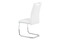 Moderní jídelní židle Autronic Jídelní židle, bílá ekokůže, černé prošití, kov chrom (HC-481 WT) (6)