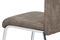 Moderní jídelní židle Autronic jídelní židle, látka hnědá, bílé prošití / chrom (HC-486 BR3) (4)