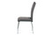 Moderní jídelní židle Autronic Jídelní židle, šedá látka, bílé prošití, kov chrom (HC-485 GREY2) (1)
