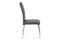 Moderní jídelní židle Autronic Jídelní židle, šedá látka, bílé prošití, kov chrom (HC-485 GREY2) (4)