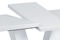 Moderní jídelní stůl Autronic Rozkládací jídelní stůl 120+40x80 cm, bílý lesk / broušený nerez (HT-510 WT) (2xKarton) (11)