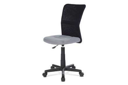 Kancelářská židle Autronic Kancelářská židle, šedá mesh, plastový kříž, síťovina černá (KA-2325 GREY)