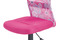 Kancelářská židle Autronic Kancelářská židle, růžová mesh, plastový kříž, síťovina motiv (KA-2325 PINK) (7)