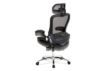 Kancelářská židle Autronic Kancelářská židle, synchronní mech., černá MESH, kovový kříž (KA-A185 BK) (2)