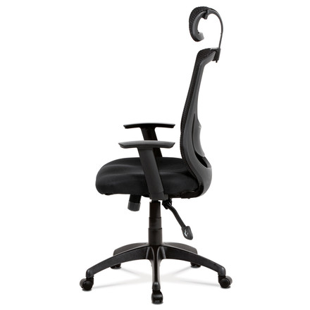 Kancelářská židle Autronic Kancelářská židle, synchronní mech., černá MESH, plast. kříž (KA-A186 BK) (2)