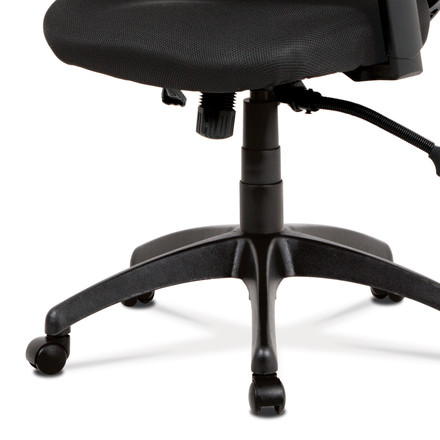 Kancelářská židle Autronic Kancelářská židle, synchronní mech., černá MESH, plast. kříž (KA-A186 BK) (6)