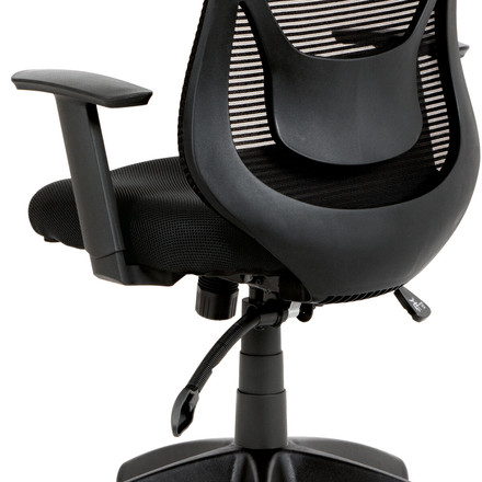 Kancelářská židle Autronic Kancelářská židle, synchronní mech., černá MESH, plast. kříž (KA-A186 BK) (7)
