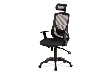 Kancelářská židle Autronic Kancelářská židle, synchronní mech., černá MESH, plast. kříž (KA-A186 BK)