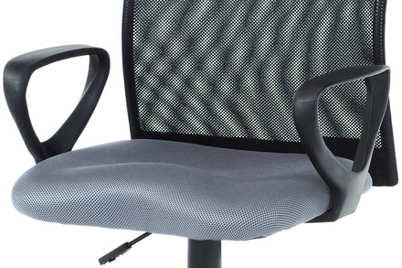 Kancelářská židle Autronic Kancelářská židle, látka MESH šedá / černá, plyn.píst (KA-B047 GREY) (6)
