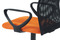 Kancelářská židle Autronic Kancelářská židle, látka MESH oranžová / černá, plyn.píst (KA-B047 ORA) (7)