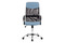 Kancelářská židle Autronic Kancelářská židle, houpací mech., modrá látka + černá MESH, kovový kříž (KA-E301 BLUE) (1)