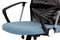 Kancelářská židle Autronic Kancelářská židle, houpací mech., modrá látka + černá MESH, kovový kříž (KA-E301 BLUE) (3)
