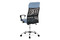 Kancelářská židle Autronic Kancelářská židle, houpací mech., modrá látka + černá MESH, kovový kříž (KA-E301 BLUE) (4)
