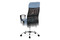 Kancelářská židle Autronic Kancelářská židle, houpací mech., modrá látka + černá MESH, kovový kříž (KA-E301 BLUE) (5)