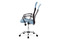 Kancelářská židle Autronic Kancelářská židle, houpací mech., modrá látka + černá MESH, kovový kříž (KA-E301 BLUE) (7)