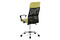 Kancelářská židle Autronic Kancelářská židle, houpací mech., zelená látka + černá MESH, kovový kříž (KA-E301 GRN) (4)