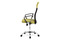 Kancelářská židle Autronic Kancelářská židle, houpací mech., zelená látka + černá MESH, kovový kříž (KA-E301 GRN) (6)