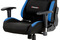 Kancelářská židle Autronic Kancelářská židle, modrá-černá látka, houpací mech, plastový kříž (KA-F02 BLUE) (13)