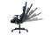 Kancelářská židle Autronic Kancelářská židle, modrá-černá látka, houpací mech, plastový kříž (KA-F02 BLUE) (6)