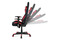 Kancelářská židle Autronic Kancelářská židle, houpací mech., černá + červená látka, plastový kříž (KA-F02 RED) (1)