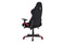 Kancelářská židle Autronic Kancelářská židle, houpací mech., černá + červená látka, plastový kříž (KA-F02 RED) (5)