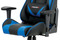 Kancelářská židle Autronic Kancelářská židle, modrá+černá ekokůže, houpací mech., plastový kříž (KA-F03 BLUE) (13)
