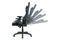 Kancelářská židle Autronic Kancelářská židle, modrá+černá ekokůže, houpací mech., plastový kříž (KA-F03 BLUE) (6)