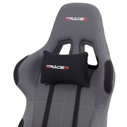 Kancelářská židle Autronic Kancelářská židle houpací mech., šedá + černá látka, plast. kříž (KA-F05 GREY) (9)