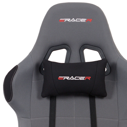 Kancelářská židle Autronic Kancelářská židle houpací mech., šedá + černá látka, plast. kříž (KA-F05 GREY) (16)