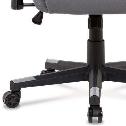 Kancelářská židle Autronic Kancelářská židle houpací mech., šedá + černá látka, plast. kříž (KA-F05 GREY) (18)