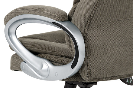 Kancelářská židle Autronic Kancelářská židle, houpací mech., šedá látka, plast. kříž (KA-G198 GREY2) (5)