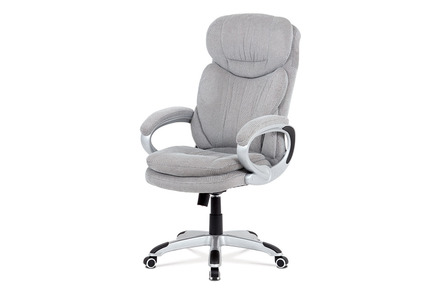 Kancelářská židle Autronic Kancelářská židle, šedá látka, kříž plast stříbrný, houpací mechanismus (KA-G198 SIL2)