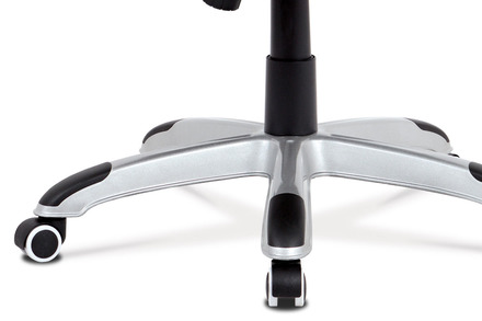 Kancelářská židle Autronic Kancelářská židle, šedá látka, kříž plast stříbrný, houpací mechanismus (KA-G198 SIL2) (10)