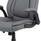 Kancelářská židle Autronic Kancelářská židle, šedá ekokůže, kříž kov černý, houpací mechanismus (KA-G301 GREY) (9)