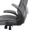 Kancelářská židle Autronic Kancelářská židle, šedá ekokůže, kříž kov černý, houpací mechanismus (KA-G301 GREY) (11)