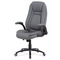 Kancelářská židle Autronic Kancelářská židle, šedá ekokůže, kříž kov černý, houpací mechanismus (KA-G301 GREY) (2)