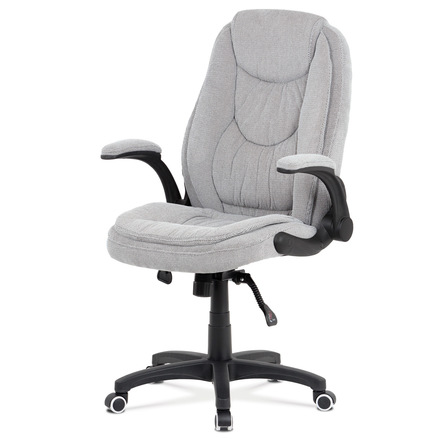 Kancelářská židle Autronic Kancelářská židle, šedá látka, kříž plast černý, synchronní mechanismus (KA-G303 SIL2)